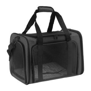 Collapsible Soft Travel TSA Approved Pet Carrier Black